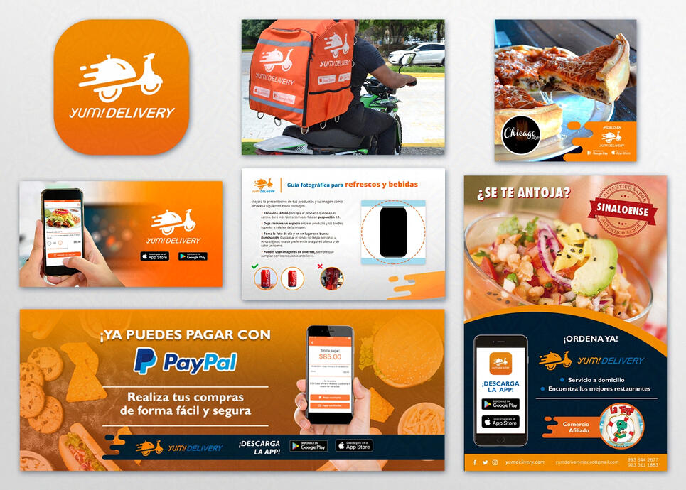 YumDelivery - Delivery food service (Branding, advertisement and social media)